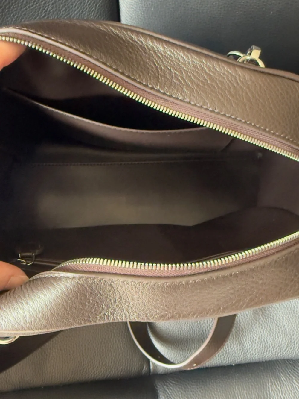 India 12 style bag Brown w/ Shoulder Strap - Picture 9 of 15